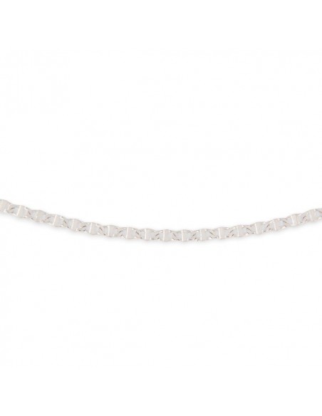 Collana Oro Bianca Maglia Marina Sottile [66494aef]