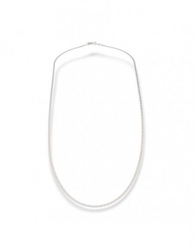 Collana Oro Bianca Maglia Marina Sottile [63190df1]