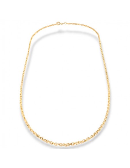 Collana Oro Giallo Quadrispiga Doppia [16223faa]