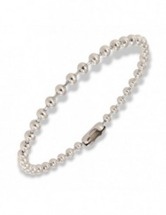 Bracciale Acciaio Sfere 4MM [2b7ae9e7]