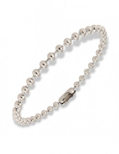 Bracciale Acciaio Sfere 4MM [2b7ae9e7]