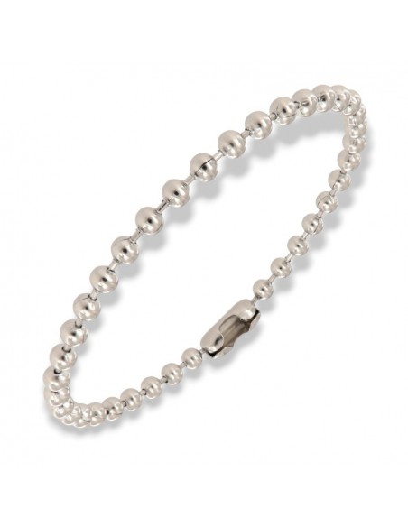 Bracciale Acciaio Sfere 4MM [2b7ae9e7]