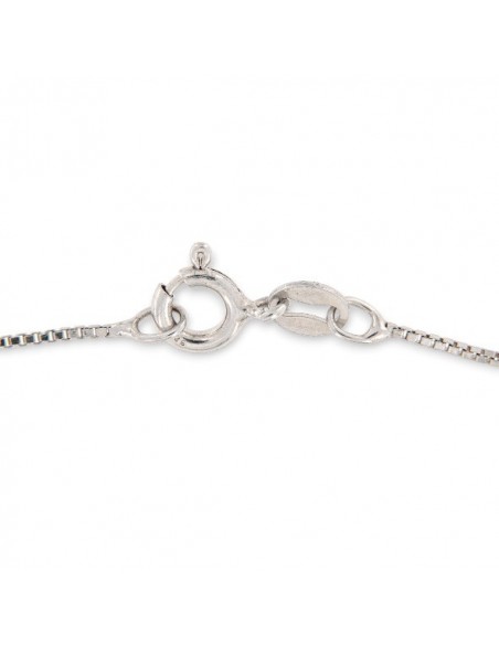 CIONDOLO ARGENTO RODIATO CORINDONE BLU ZIRCONI [d5b30f01]