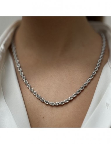 Collana Acciaio Maglia Rope 30,65GR [59bf9383]
