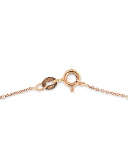 Collana Oro Rosa Rollina Cubetti Oro Bianco Sfaccettati [8a114d91]