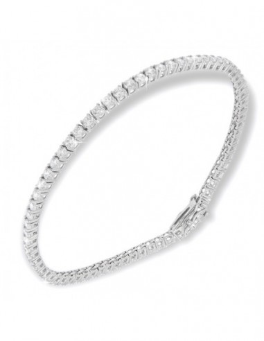 Bracciale Argento Tennis Zirconi Bianchi 2,5MM 18C [c5811333]