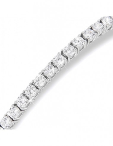 Bracciale Argento Tennis Zirconi Bianchi 2,5MM 18C [4408e64c]