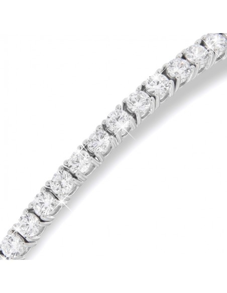 Bracciale Argento Tennis Zirconi Bianchi 2,5MM 18C [4408e64c]