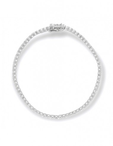 Bracciale Argento Tennis Zirconi Bianchi 2,5MM 18C [65d66144]