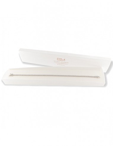 Bracciale Argento Tennis Zirconi Bianchi 2MM 20CM [df8d42f0]