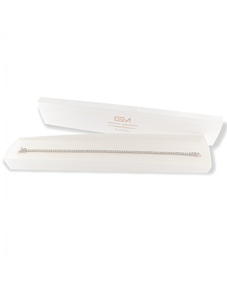 Bracciale Argento Tennis Zirconi Bianchi 2MM 20CM [df8d42f0]