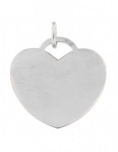 Ciondolo Argento Rodiato Cuore Liscio 28x28 [44d12fb0]