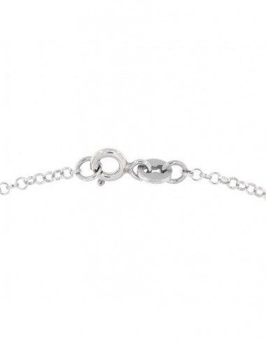 Collana Argento Rodiato Principessa Blu 8X6MM [f6d7962c]