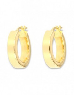 Orecchini Argento Dorato Cerchi 21MM [cc2747a5]