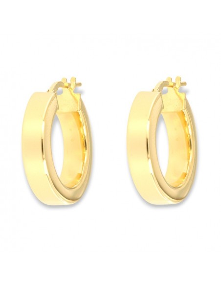 Orecchini Argento Dorato Cerchi 21MM [cc2747a5]