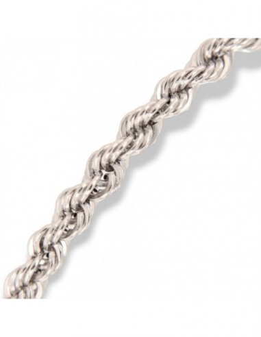 Bracciale Oro Bianco Maglia Rope 2,85GR [d6851e37]