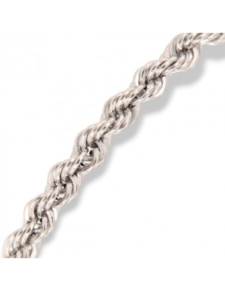 Bracciale Oro Bianco Maglia Rope 2,85GR [d6851e37]