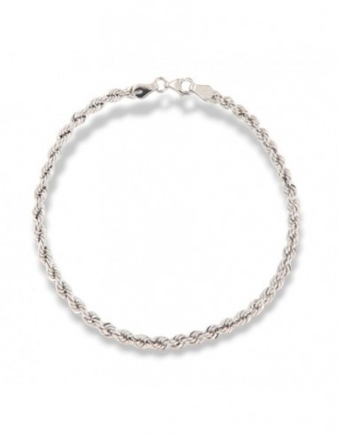 Bracciale Oro Bianco Maglia Rope 2,85GR [d3d55929]