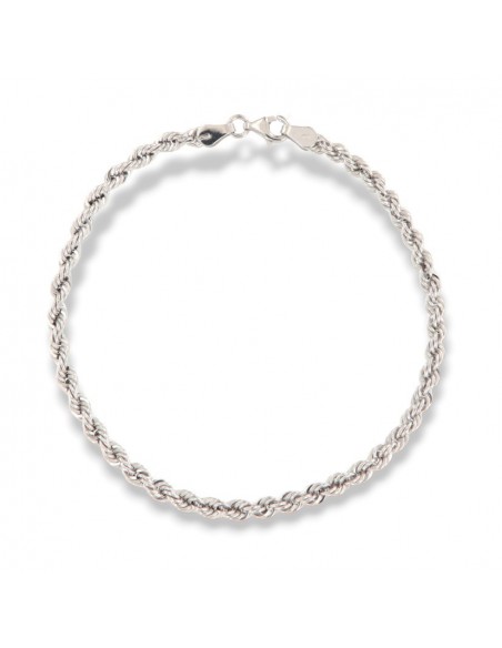 Bracciale Oro Bianco Maglia Rope 2,85GR [d3d55929]