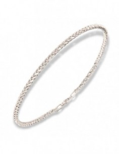 Bracciale Oro Bianco Maglia Quadrispiga 2,05GR [6acc6938]