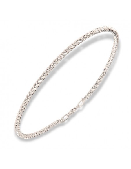 Bracciale Oro Bianco Maglia Quadrispiga 2,05GR [6acc6938]