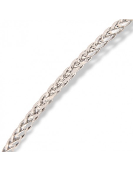 Bracciale Oro Bianco Maglia Quadrispiga 2,05GR [43c21532]