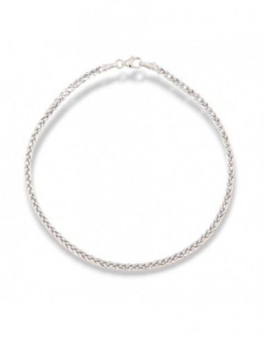 Bracciale Oro Bianco Maglia Quadrispiga 2,05GR [4692522c]