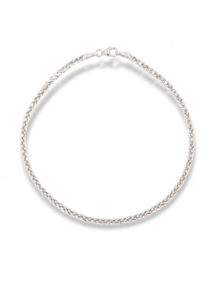 Bracciale Oro Bianco Maglia Quadrispiga 2,05GR [4692522c]