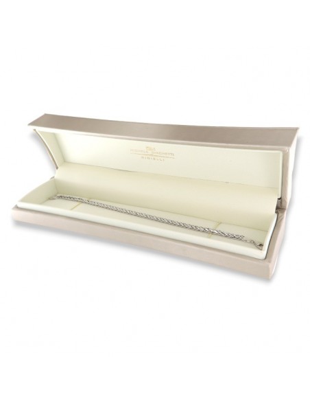 Bracciale Oro Bianco Maglia Quadrispiga 5,52GR [76234b29]