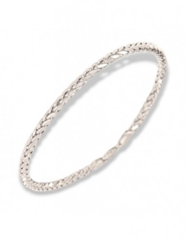Bracciale Oro Bianco Maglia Quadrispiga 3,4GR [04f7eb31]