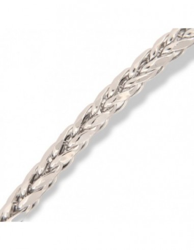 Bracciale Oro Bianco Maglia Quadrispiga 3,4GR [4d9ba431]