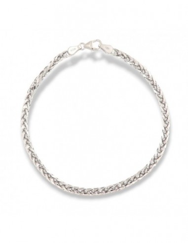 Bracciale Oro Bianco Maglia Quadrispiga 3,4GR [48cbe32f]
