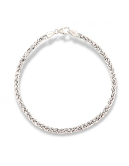 Bracciale Oro Bianco Maglia Quadrispiga 3,4GR [48cbe32f]