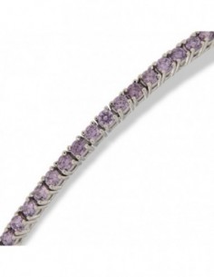 Bracciale Argento Tennis Zirconi Lilla 2MM [d1e74a97] 2