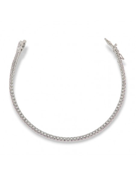 Bracciale Argento Tennis Zirconi Lilla 2MM [63aacc8d]