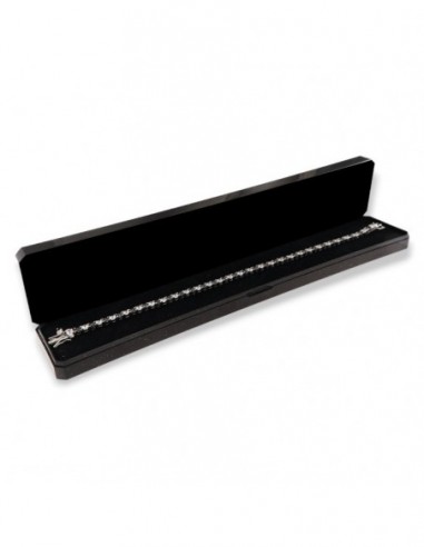 Bracciale Argento Tennis Zirconi Bianchi/Neri 3MM [d3bc43f5]