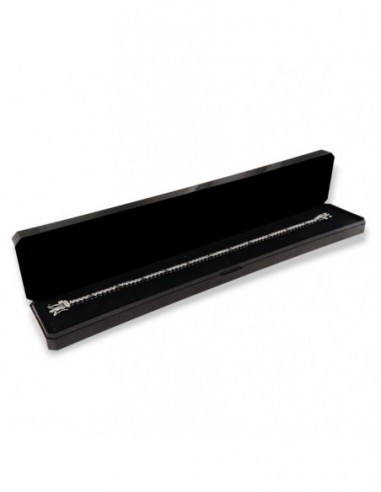Bracciale Argento Tennis Zirconi Bianchi/Neri 2MM [54109bf4]
