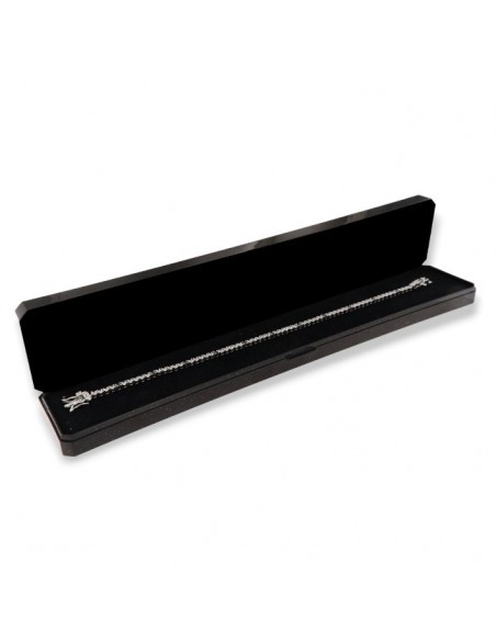 Bracciale Argento Tennis Zirconi Bianchi/Neri 2MM [54109bf4]