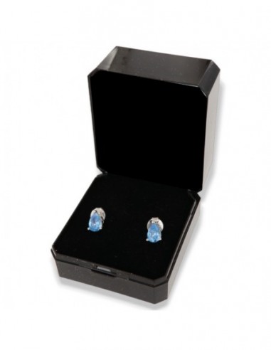 Orecchini Argento Rodiato Goccia Celeste [0471397f]