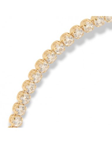 Bracciale Oro Giallo Tennis Zirconi Bianchi 2MM [e7bd9318]
