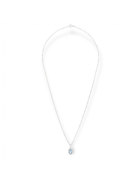 COLLANA PRINCIPESSA  ACQUAMARINA 0,64 OVALE [cb1e7813]