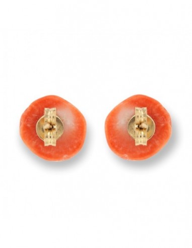 Orecchini Oro Giallo Rosa Di Corallo [7ad7fa5c]
