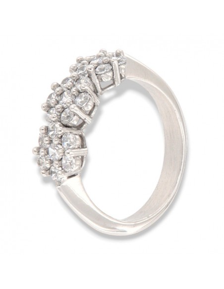 Anello Argento Rodiato Trilogy Magic Zirconi Bia. [9a3feb1a]