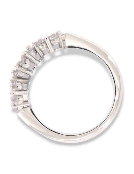 Anello Argento Rodiato Trilogy Magic Zirconi Bia. [2d222a1e]