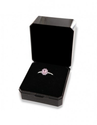 Anello Argento Rodiato Principessa Rosa Zirconi Rosa [b46f5a70]