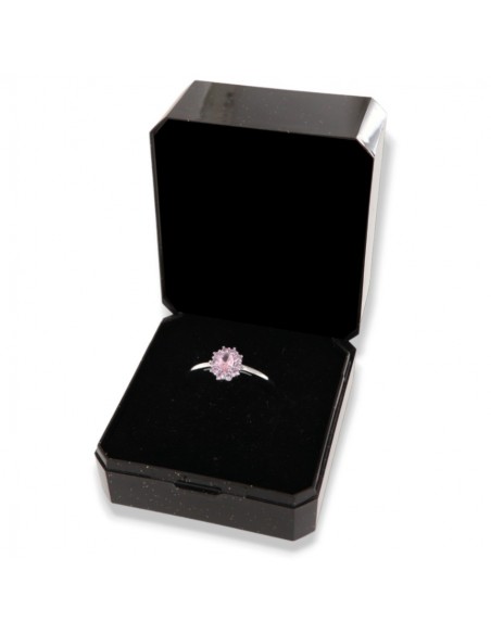 Anello Argento Rodiato Principessa Rosa Zirconi Rosa [b46f5a70]