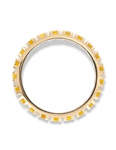 ANELLO ORO GIALLO GIRODITO ETERNITY 21 DIAMANTI DA 0,058 TOT 1,22 CARATI MISURA DITO 20 [b5379500]