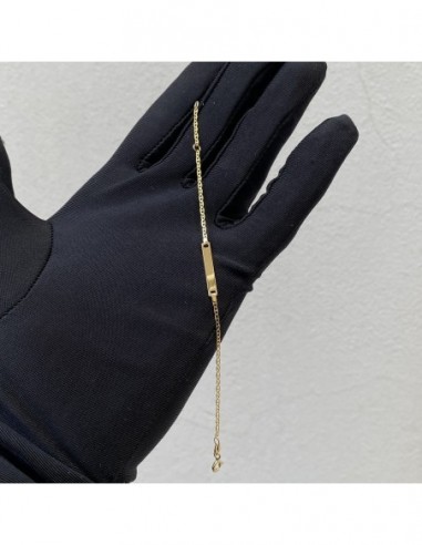 Bracciale Oro Giallo Neonato Piastra Centrale [7c2485c6]
