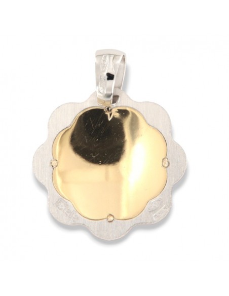 Ciondolo Oro Bianco Putto Rilievo Oro Giallo [b010c76d]