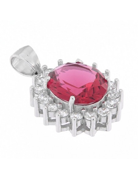 Ciondolo Argento Rodiato Principessa Rossa 11X9MM [6bf56cac]